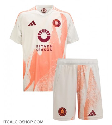 AS Roma Seconda Maglia Bambino 2024-25 Manica Corta (+ Pantaloni corti)